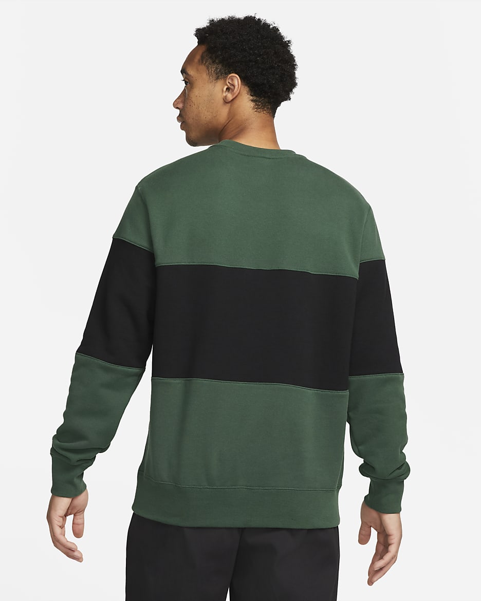 Nike heritage colour block crew sweatshirt on sale